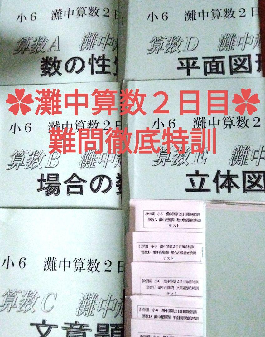 浜学園小６ 灘中2日目 超難問徹底特訓 - メルカリ