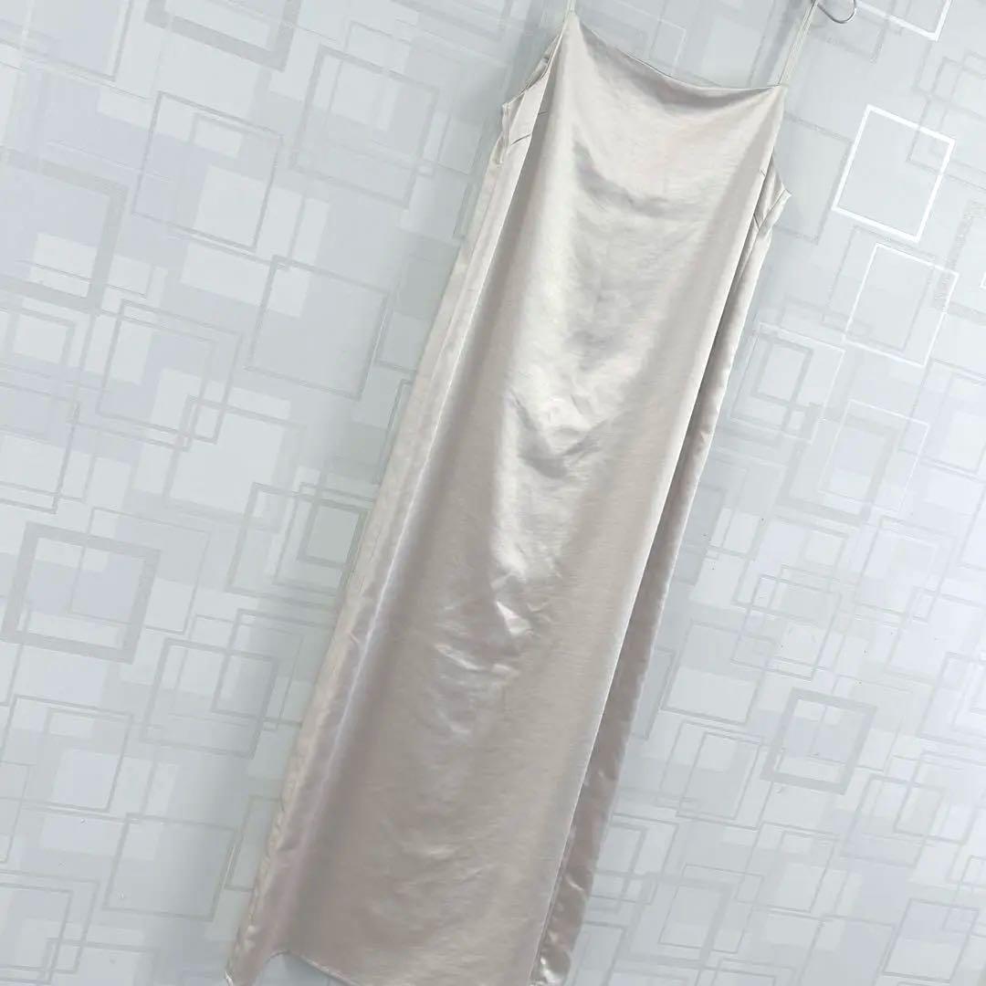 スナイデル　snidel サテン　ワンピース　ロングワンピース　キャミワンピース