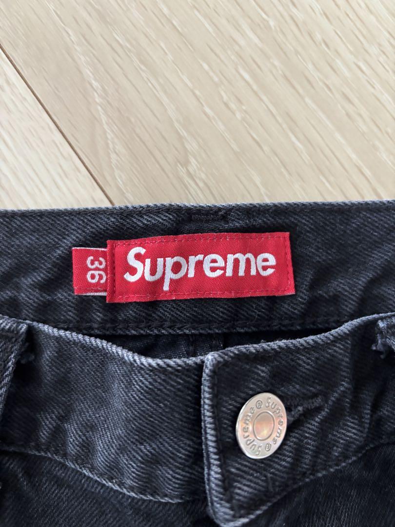 パンツ Supreme Baggy Denim Short \"Black\" size36