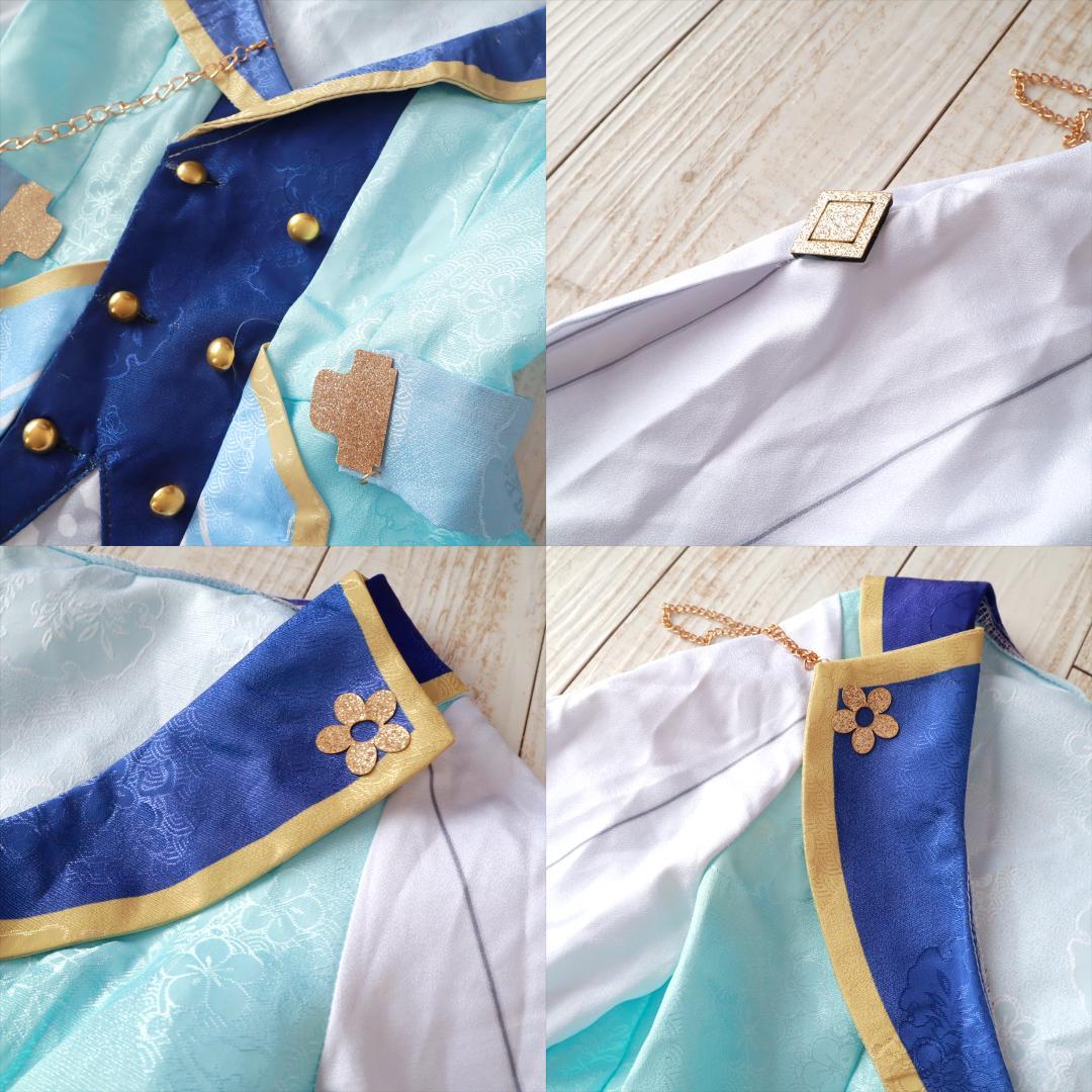 原神　神里綾華　花時に訪れた手紙　衣装＋ウィッグ＋靴　コスプレ　Ｍ
