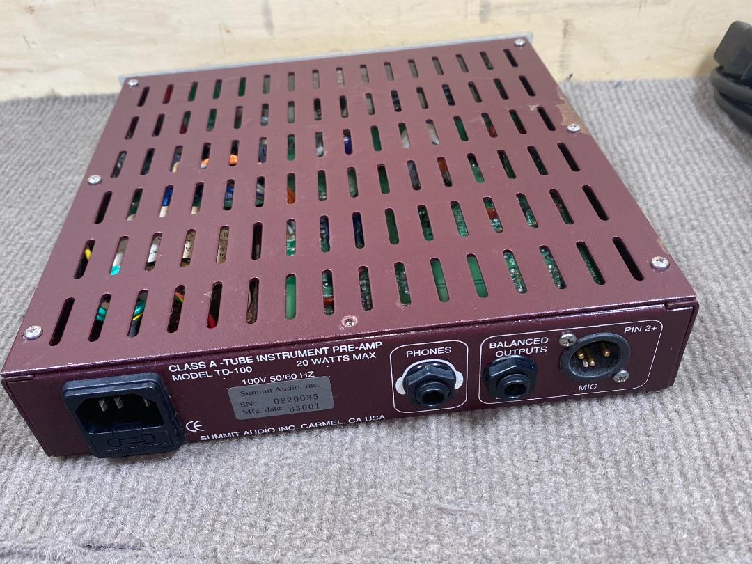 20 SUMMIT AUDIO TD-100 プリアンプ DI