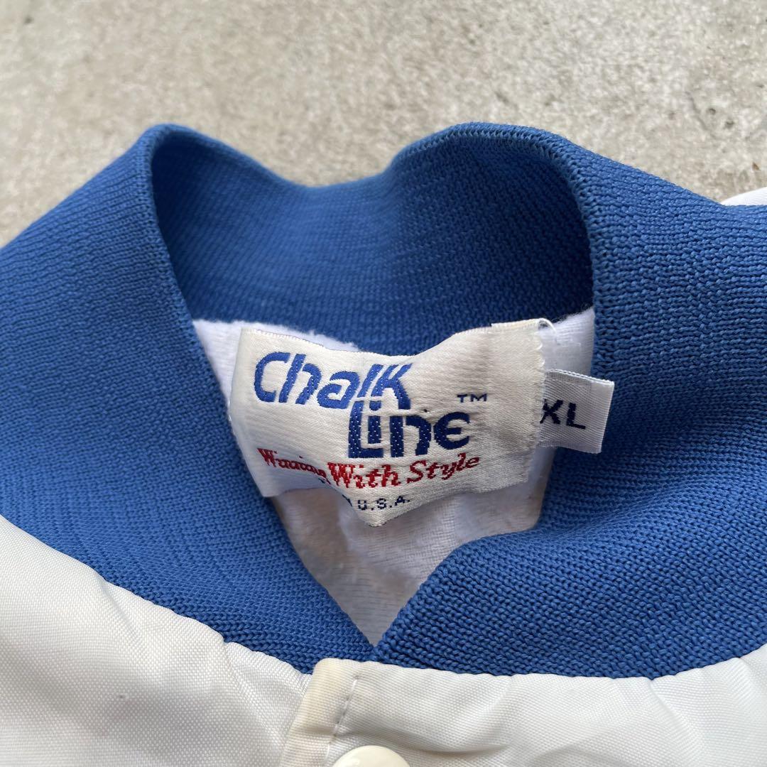 80s-90s chalk line Broncos ナイロンジャケット XL