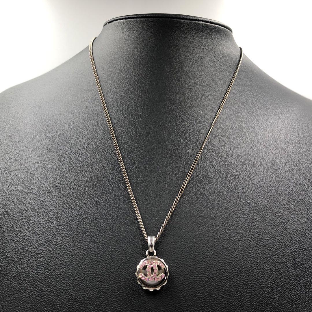 美品 シャネル ヴィンテージ ネックレストップ ココマーク パール 02C