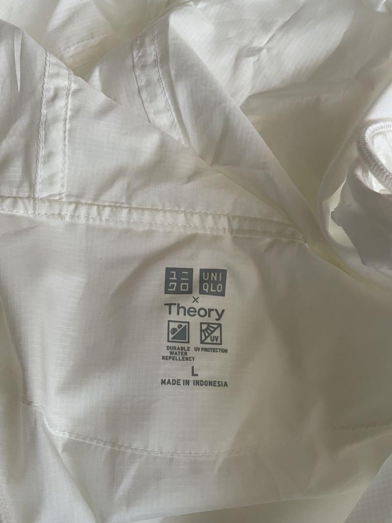UNIQLO×Theory オーバーサイズコラボ 白レディースウィンドブレーカー UNIQLO×Theory オーバーサイズコラボ 白レディースウィンド
