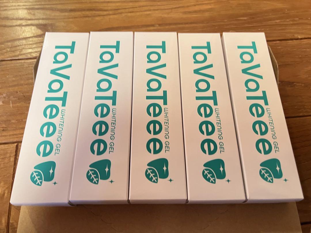 TaVaTeee タバティー 歯磨き粉 薬用ホワイトニングジェル　40g ×5本
