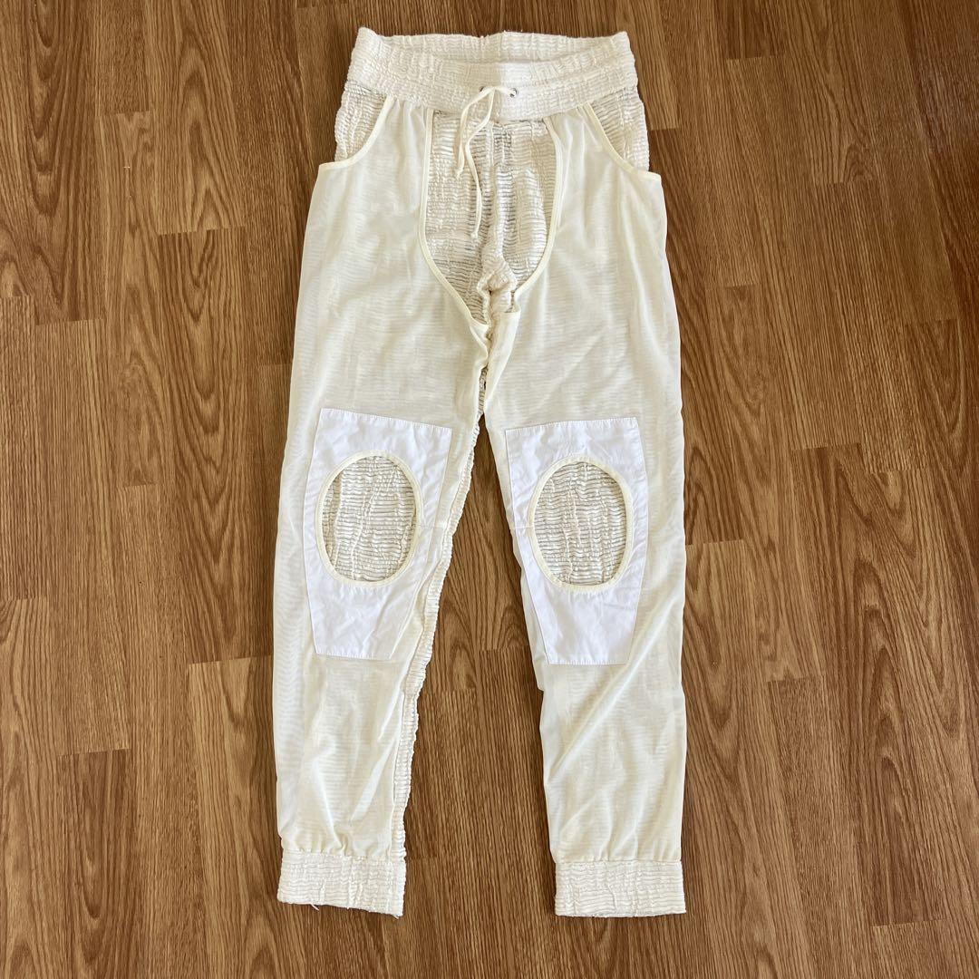 rag&bone クリーム色 パッチワークパンツ