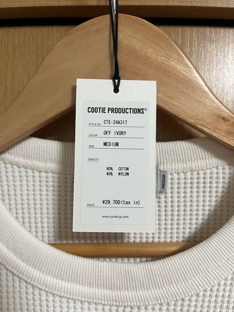 半額】COOTIE PRODUCTIONS ワッフルセーター Mサイズホワイト