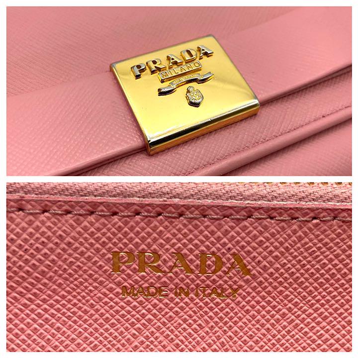 PRADA サフィアーノ　レザー　パスケース　ピンク PRADA ピンク カードケース サフィアーノレザー - メルカリ