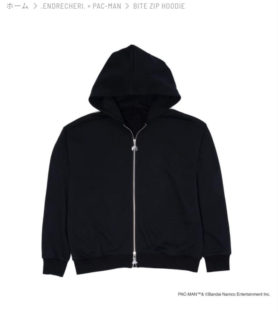 ENDRECHERI.×PAC-MAN BITE ZIP HOODIE M