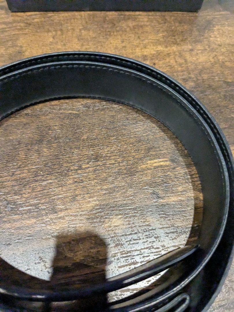 BVLGARI ブラック レザーベルト