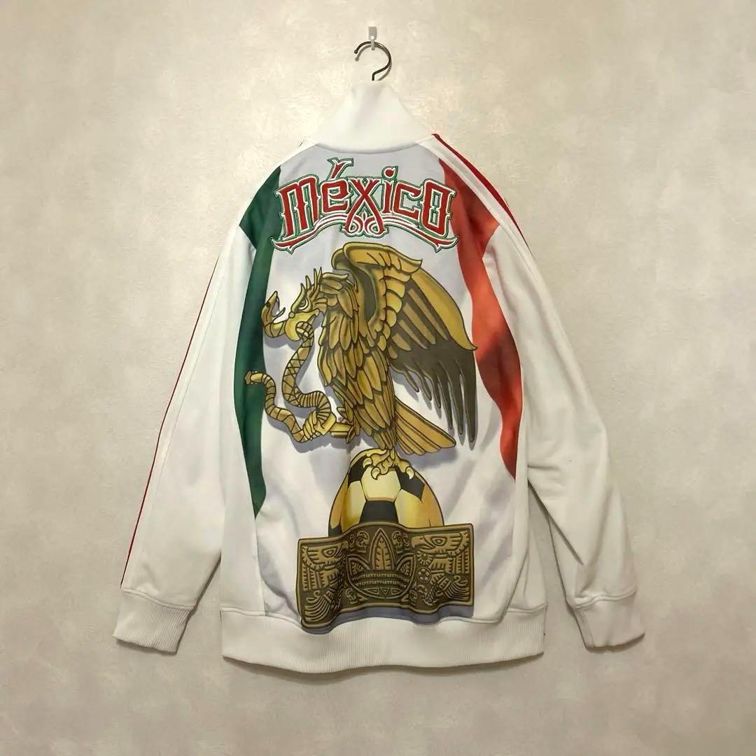 アディダス　メキシコ代表　アステカプリント　トラックジャケット　ジャージ　金刺繍