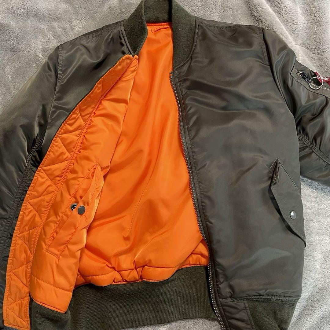 ALPHA MA-1 リバーシブルflight jacket ミリタリー y2k メンズ