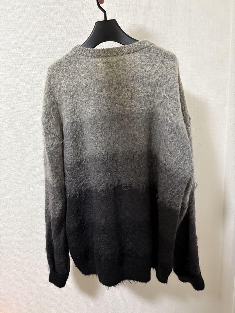 yoke 別注 MOHAIR BORDER CREWNECK SWEATER