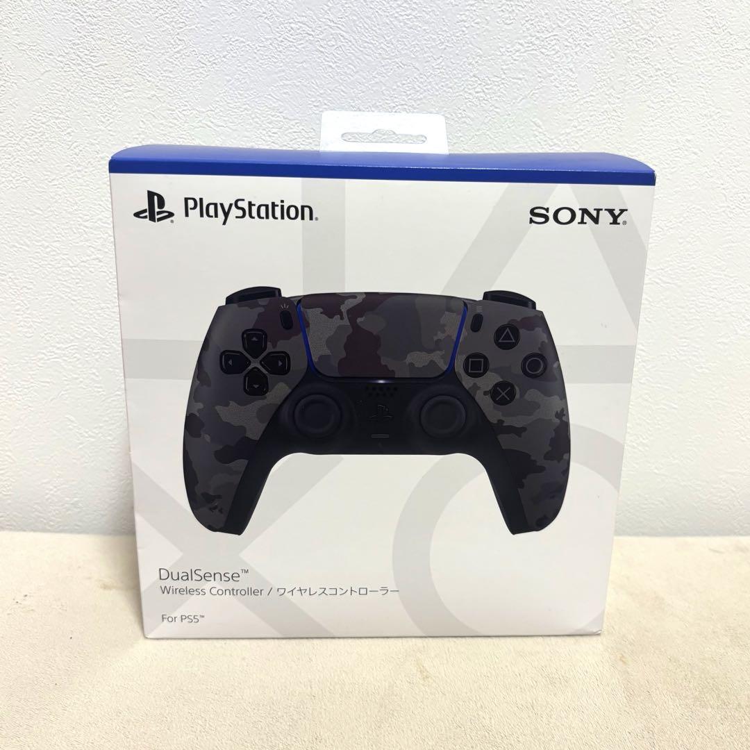 新品未開封　PS5コントローラー dualsense 純正　グレーカモフラージュ