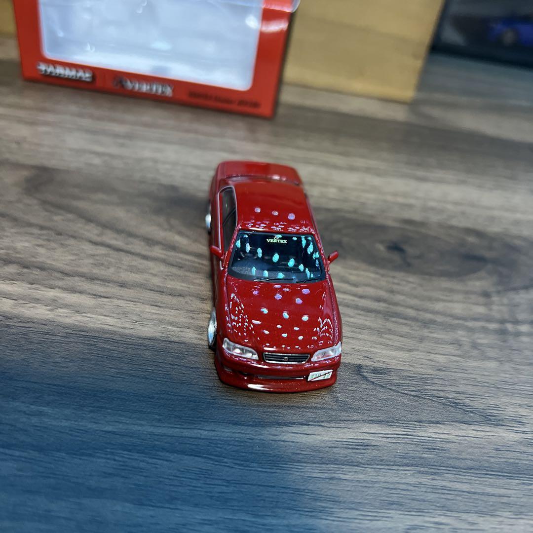 1/64 ターマック VERTEX チェイサー JZX100 赤　カスタム