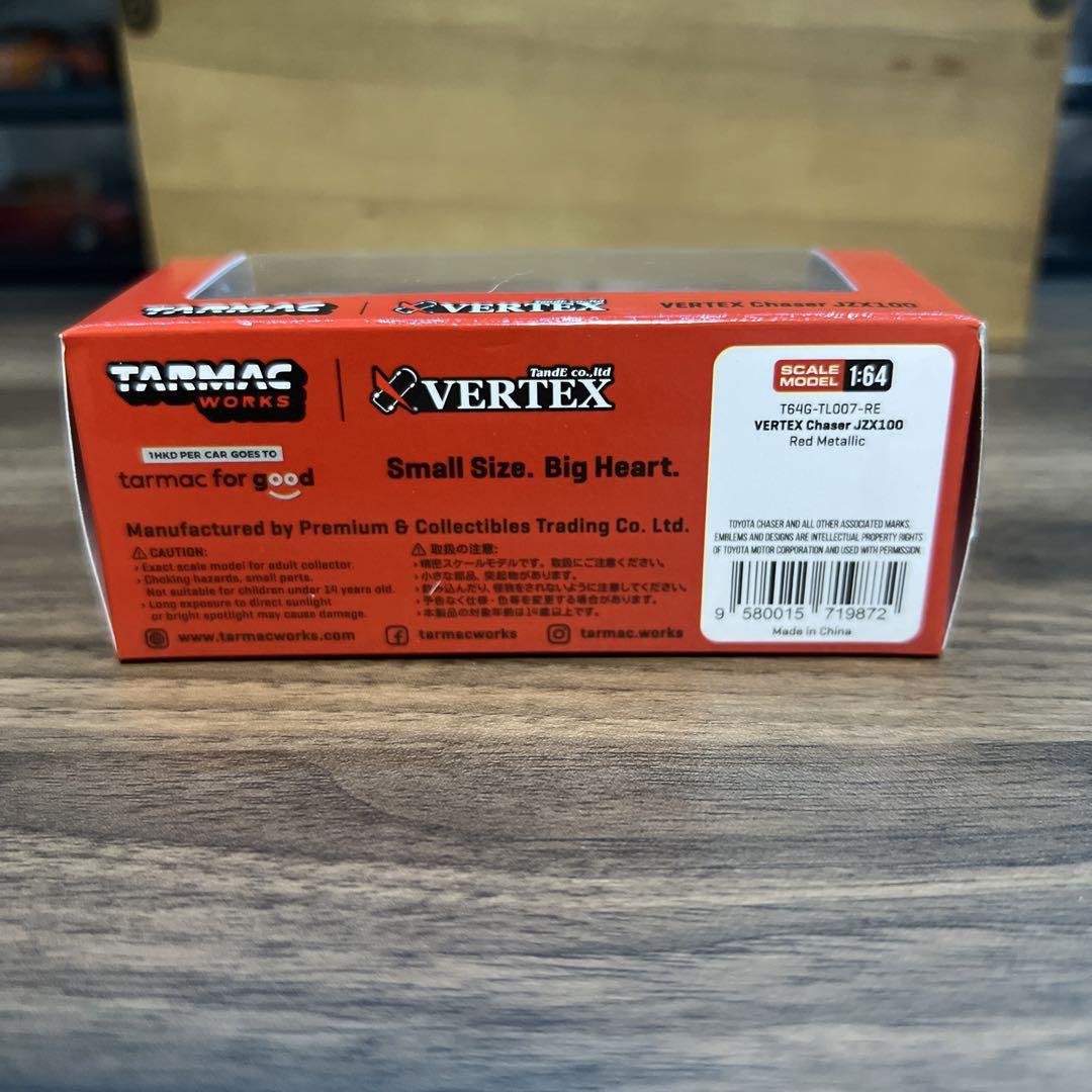 1/64 ターマック VERTEX チェイサー JZX100 赤　カスタム