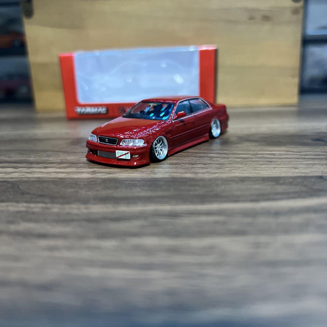 1/64 ターマック VERTEX チェイサー JZX100 赤　カスタム