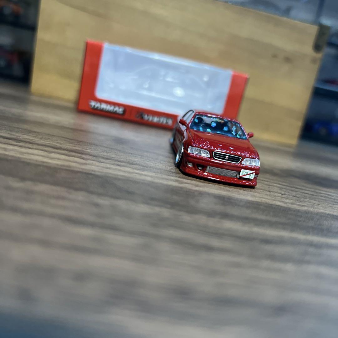 1/64 ターマック VERTEX チェイサー JZX100 赤　カスタム