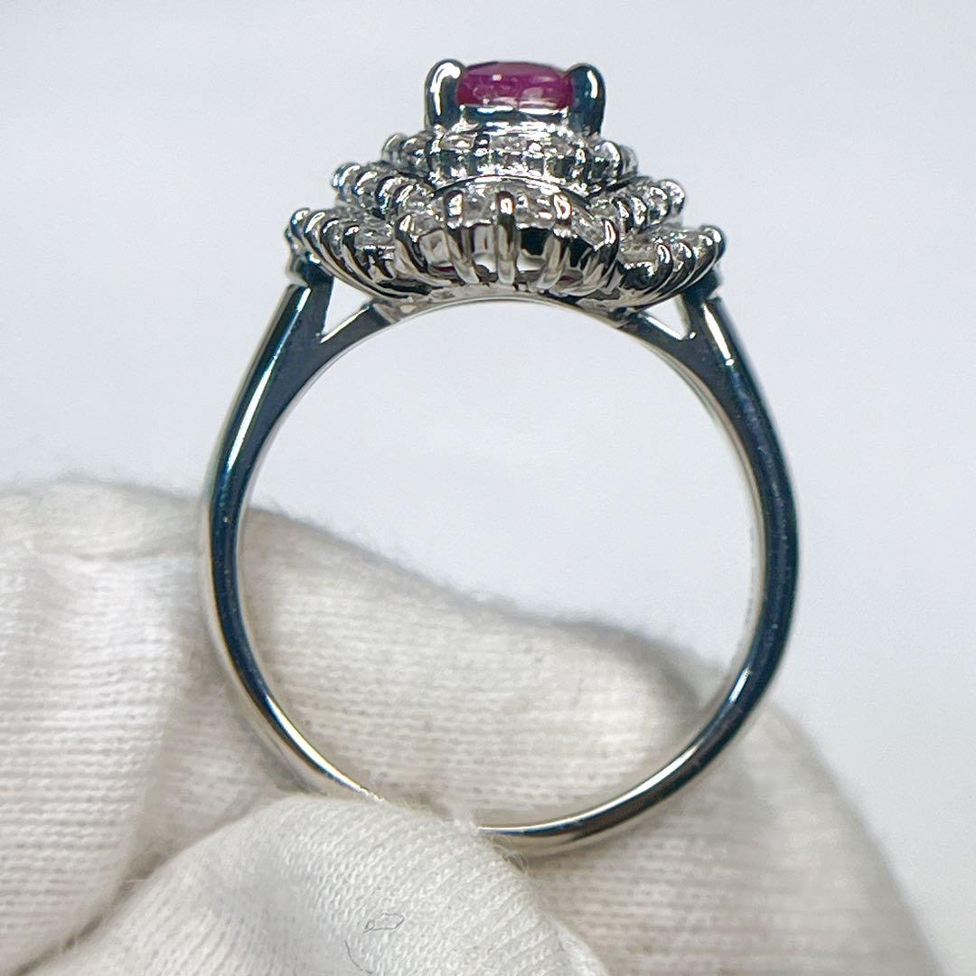 PT900 ルビー1.03ct ダイヤモンド0.71ct リング アクセサリー