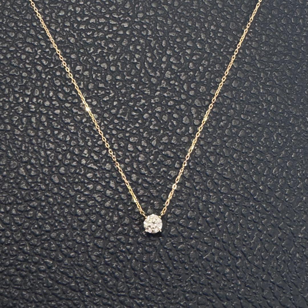 ダイヤモンドネックレス　0.3ct 18YG 鑑定書付き