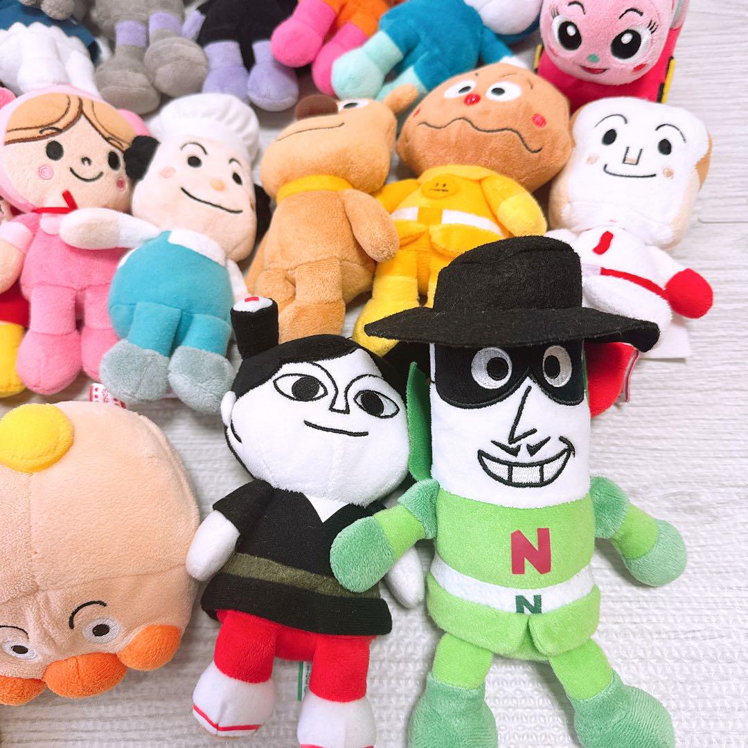 22体セット ぷりちぃーずアンパンマンシリーズ手持ちぬいぐるみ