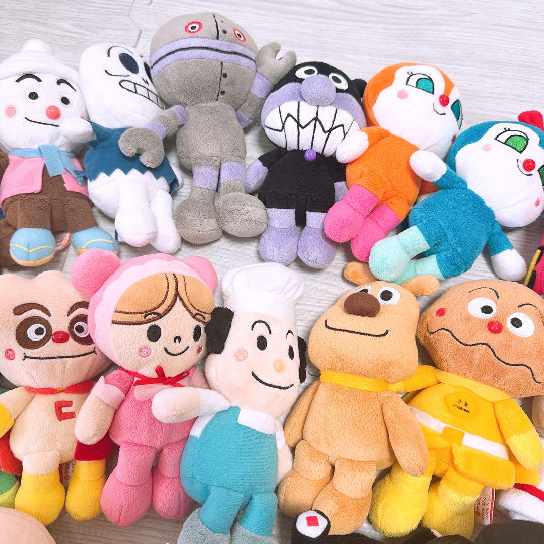 22体セット ぷりちぃーずアンパンマンシリーズ手持ちぬいぐるみ