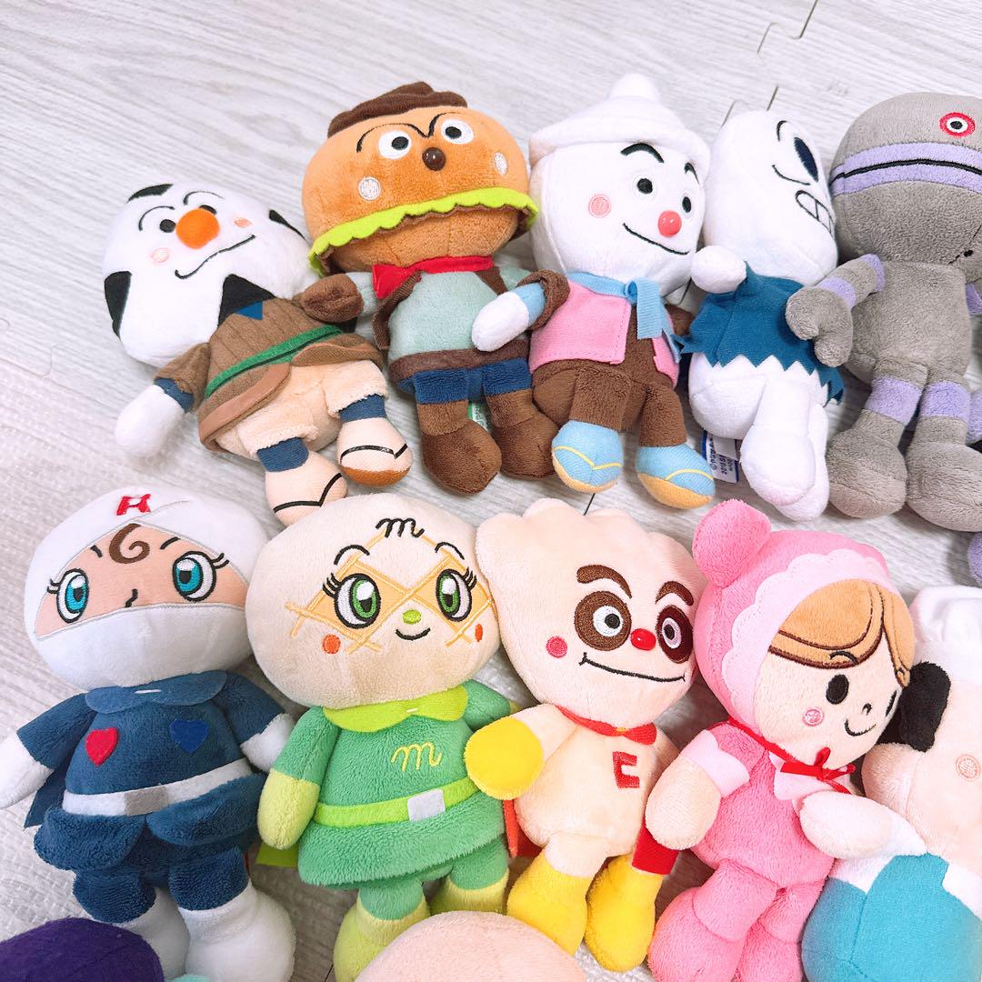 22体セット ぷりちぃーずアンパンマンシリーズ手持ちぬいぐるみ