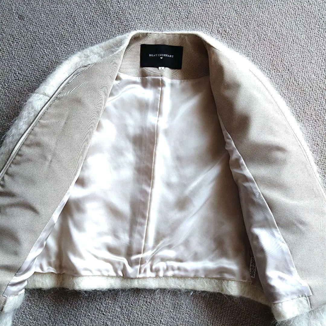★超美品★BEATINGHEART モヘア ダブルジッパージャケットサイズ1