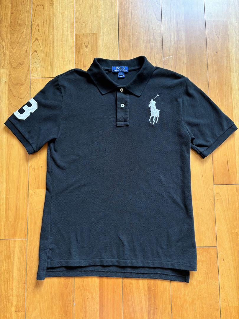 Polo Ralph Lauren 黒ポロシャツ ビッグポニー　サイズL