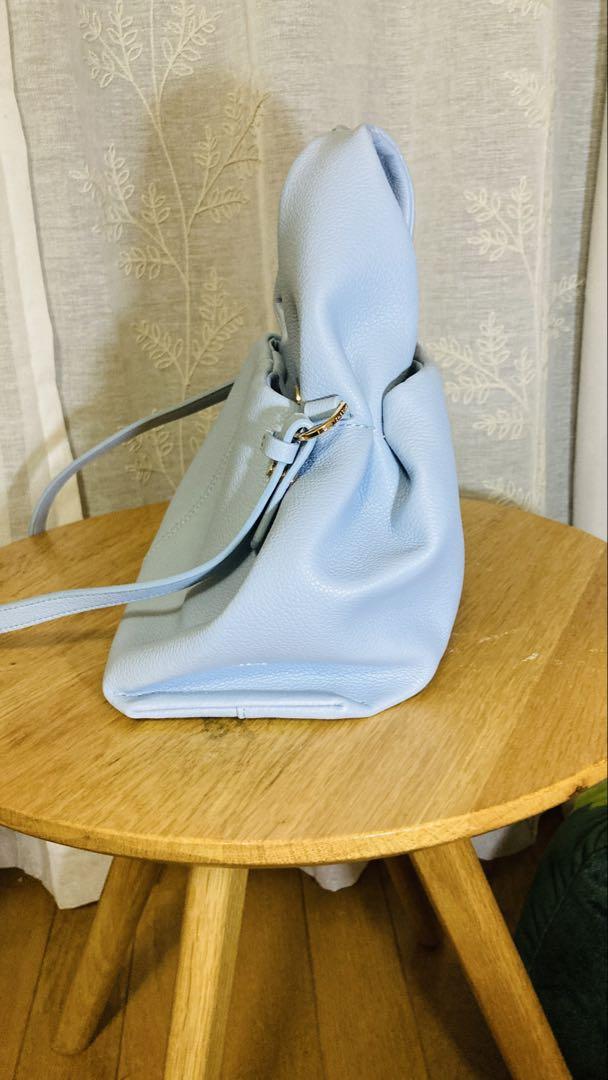 ☆新品☆ POLÈNE レザーライトブルー バッグ