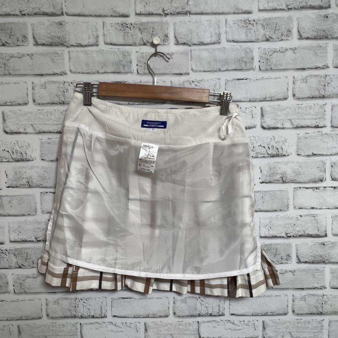 BURBERRY BLUE LABEL チェック柄フレアスカート 38 美品】BURBERRY BLUE LABEL チェック柄 フレアスカート 38