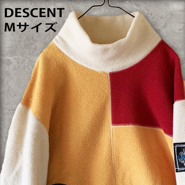 【 DESCENT 】デサント フリースプルオーバー　Mサイズ　マルチカラー