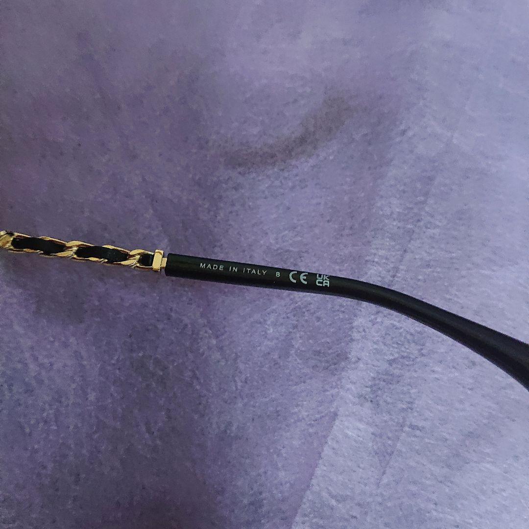 シャネル CHANEL チェーン付 バタフライシェイプサングラス【新品・未使用】