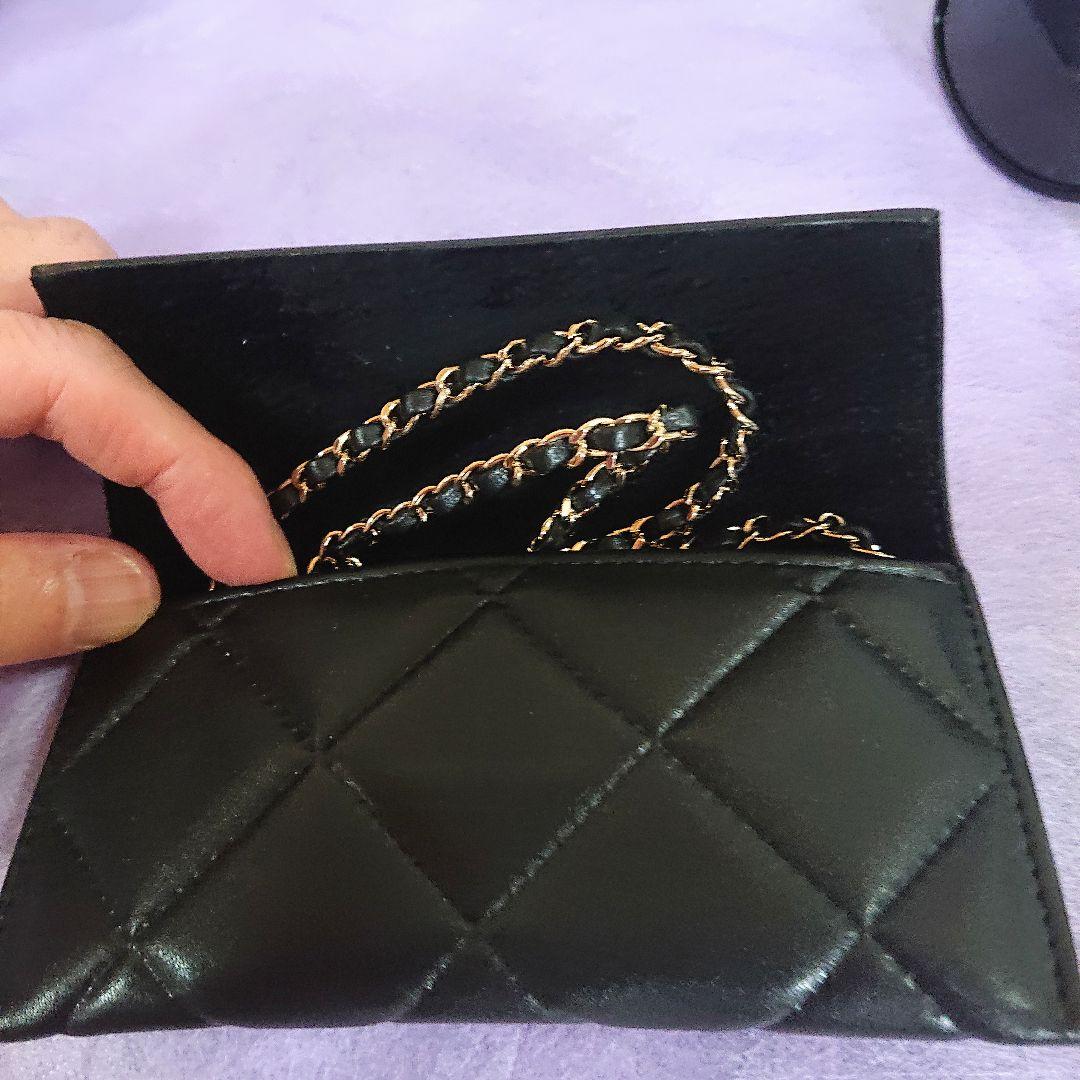 シャネル CHANEL チェーン付 バタフライシェイプサングラス【新品・未使用】