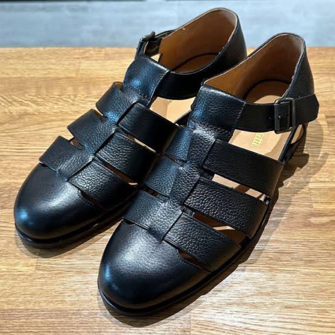 新品F.lli Giacometti グルカサンダル 41 ジャコメッティ 黒