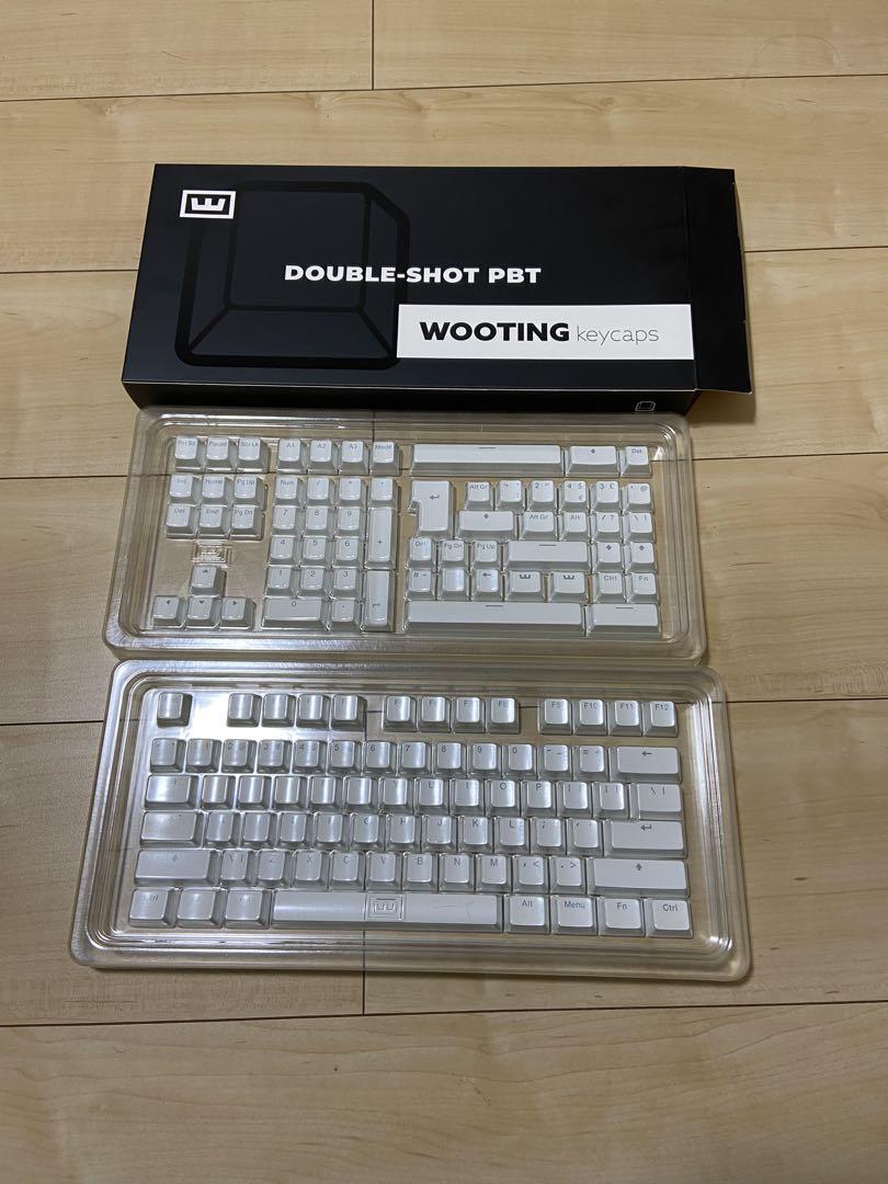 Wooting ダブルショットPBTキーキャップ ホワイト