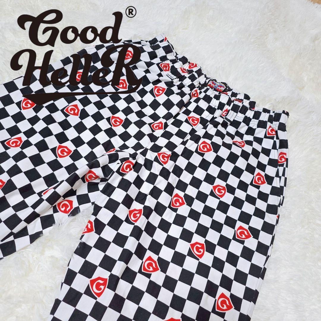 グッドヘラー GH ロゴ チェックパンツ アメカジ L