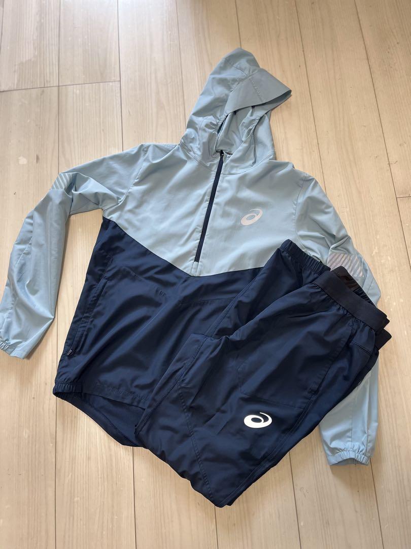 ASICS フード付きジャケット＆パンツセット