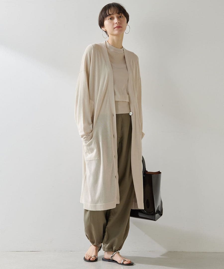 新品Whim Gazette ウィム ガゼット ロング カーディガン ベージュ