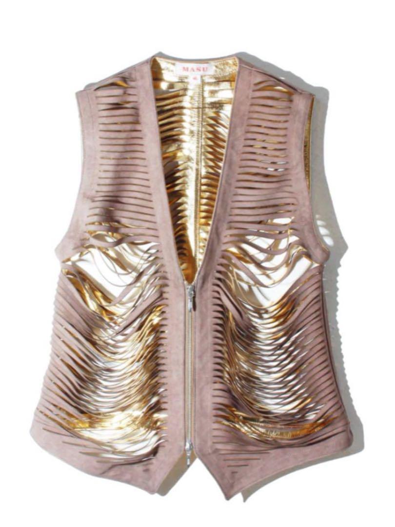MASU/SHREDDER LEATHER VEST takato着用