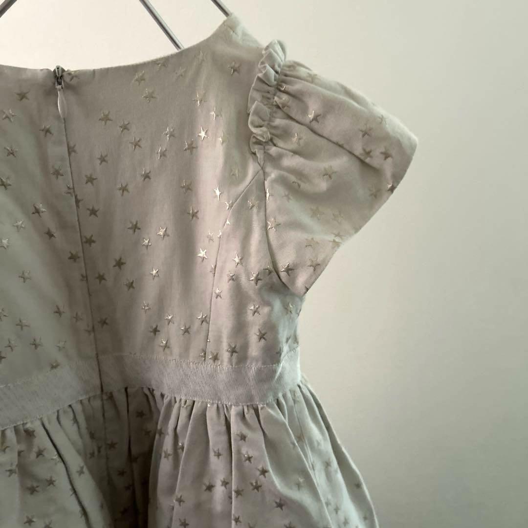 美品】 ボンポワン ワンピース チュール付きドレス オフホワイト