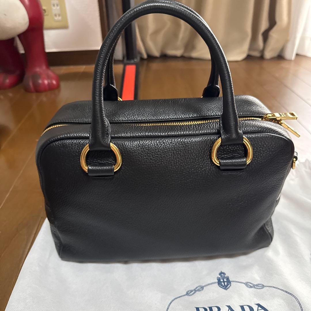 プラダ PRADAハンドバッグ 2WAYショルダーバッグ レザー(ブラック)