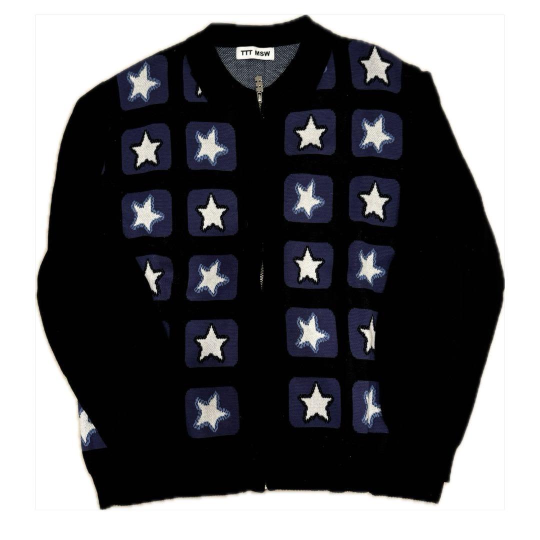 TTT MSW Zipup knit polo shirt (BLACK)