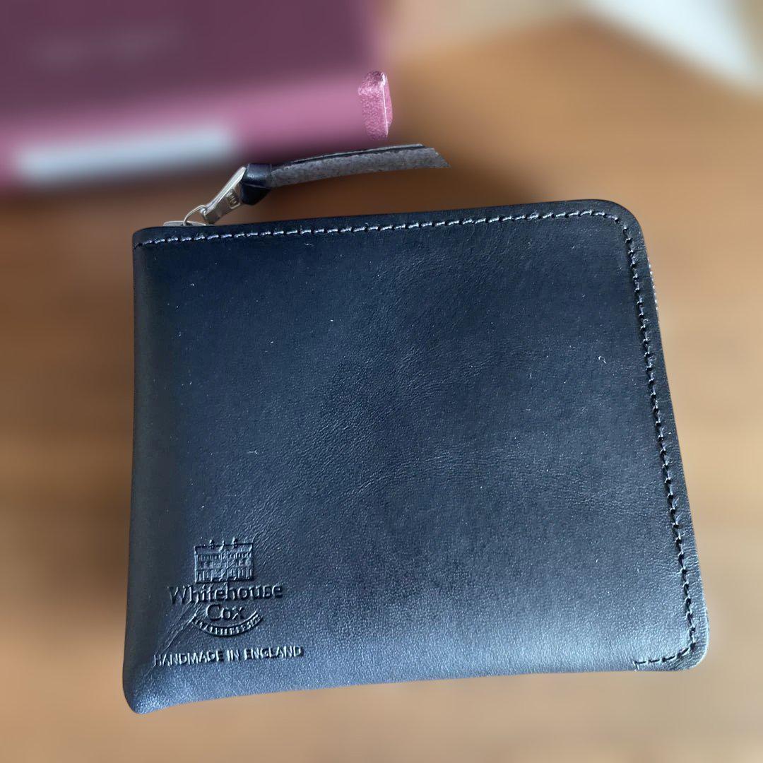 新品 紺 ホワイトハウスコックス 財布 マルチ ウォレット パース