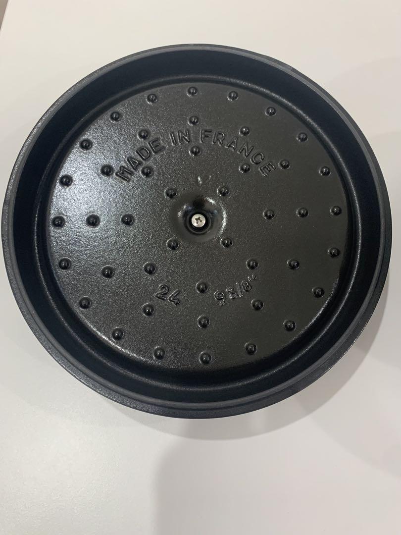 ストウブ　ピコ・ココットラウンド　24cm ブラック