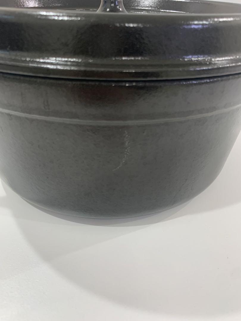 ストウブ　ピコ・ココットラウンド　24cm ブラック