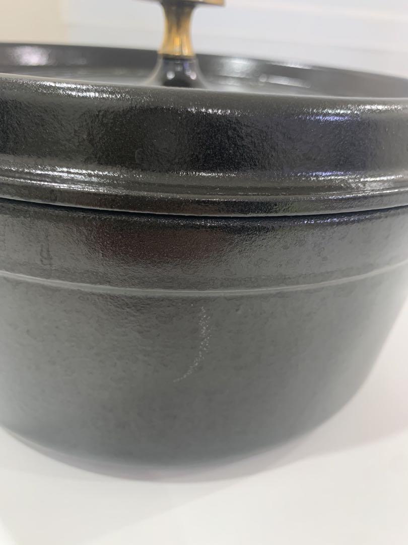 ストウブ　ピコ・ココットラウンド　24cm ブラック