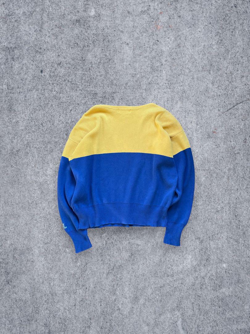 90s ラルフローレン　RL92 コットンニット　ツートンウェッジスリーブ