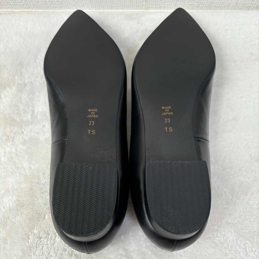 ✨極美品✨Diana　ダイアナ　パンプス　フラット　バックル　黒　銀色　レザー