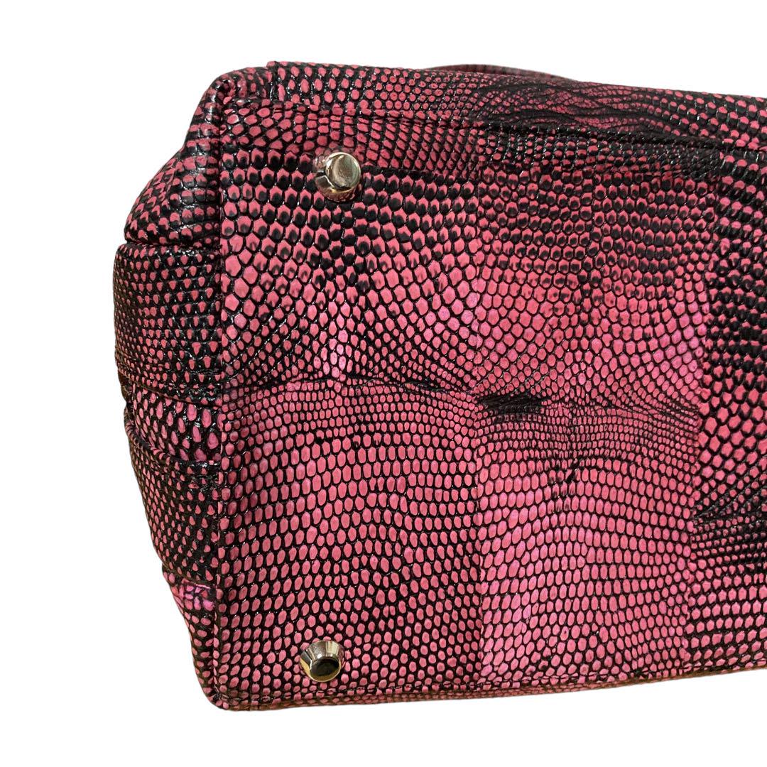 【激安通販 オンラインショップ】日用品 美品】JRA認定 リザード ハンドバッグ エキゾチックレザー Bun´sBun バッグ